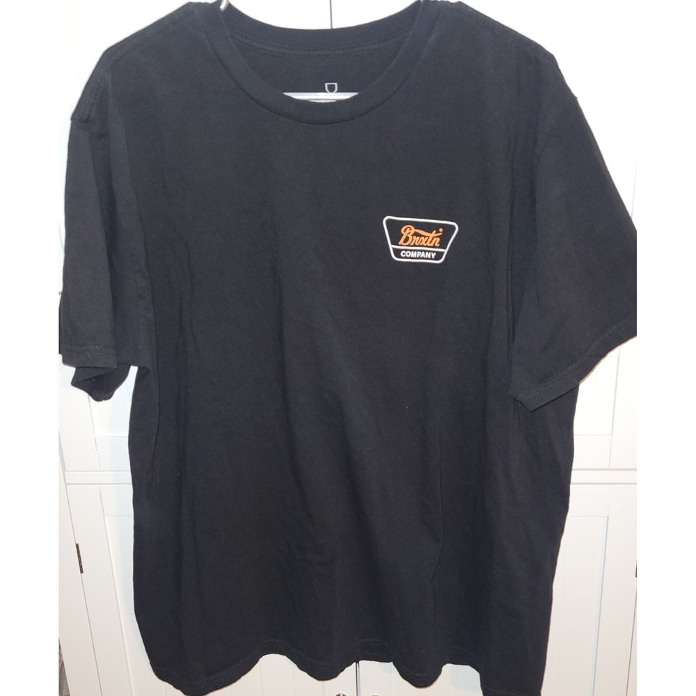Brixton Company T-Shirt Mens XL Black Graphic Logo Short Sleeve Tee